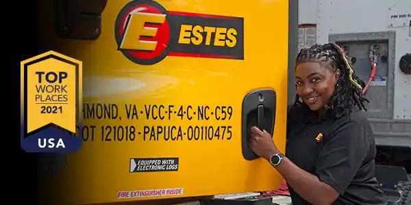 Estes Recognized With 2021 Top Workplaces USA Award